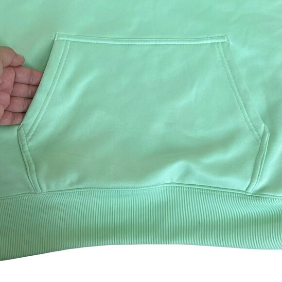 Nike Dri-Fit 1/4 Zip Mint Green Sweatshirt M Fleece Lined Nike Logo - Picture 5 of 13